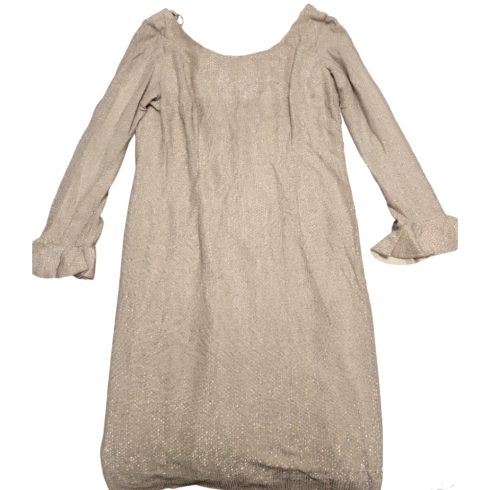 Vintage gray metallic sparkly dress